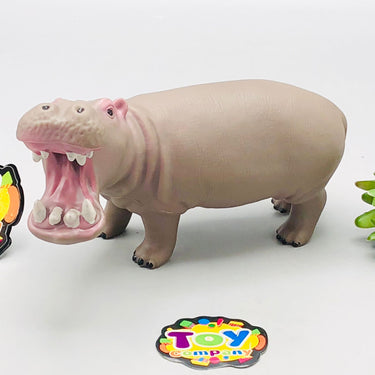 1Pc Premium Hippo Animal Figure Toy